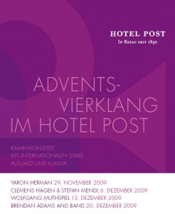 Advents-Vierklang im Hotel Post